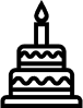 Birthday cake icon